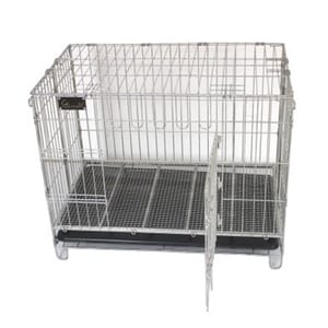 Solidpet蘇力 Solidpet蘇力 寵物籠 貓籠狗籠 鋼枝籠 格仔底網款 2尺 正面圖