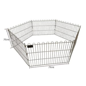 Solidpet蘇力 Solidpet蘇力 寵物籠 貓籠狗籠 不鏽鋼枝圍欄 6片 小號 正面圖