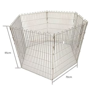 Solidpet蘇力 Solidpet蘇力 寵物籠 貓籠狗籠 不鏽鋼枝圍欄 6片 大號 正面圖