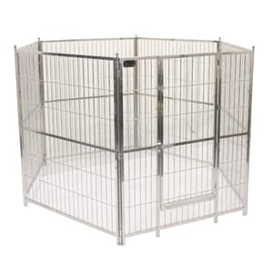 Solidpet蘇力 Solidpet蘇力 寵物籠 貓籠狗籠 不鏽鋼方通圍欄 特大號 正面圖