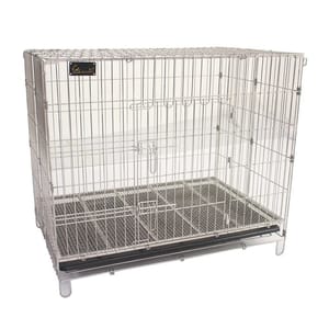 Solidpet蘇力 Solidpet蘇力 寵物籠 貓籠狗籠 鋼枝籠 格仔底網款 3尺 正面圖