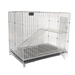 Solidpet蘇力 Solidpet蘇力 寵物籠 貓籠狗籠 不鏽鋼貓籠 小號 正面圖