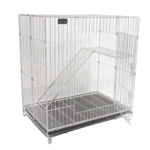 Solidpet蘇力 Solidpet蘇力 寵物籠 貓籠狗籠 不鏽鋼貓籠 中號   正面圖