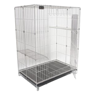 Solidpet蘇力 Solidpet蘇力 寵物籠 貓籠狗籠 不鏽鋼貓籠 大號 正面圖