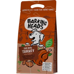 Barking Barking Heads 狗糧 無穀物全天然成犬配方 放養火雞肉 12kg 12kg 正面圖