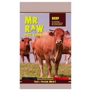 MR MR RAW 貓狗糧 急凍生肉糧 牛肉配方 1kg 1kg  正面圖