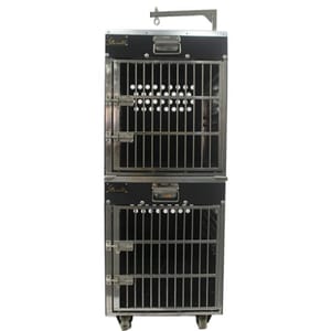 Solidpet蘇力 Solidpet蘇力 寵物籠 貓籠狗籠 ABS板固定飛機籠組合 有輪款 三號 正面圖