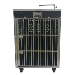 Solidpet蘇力 Solidpet蘇力 寵物籠 貓籠狗籠 ABS板固定飛機籠 有輪款 四號   正面圖