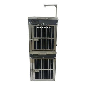 Solidpet蘇力 Solidpet蘇力 寵物籠 貓籠狗籠 ABS板固定飛機籠組合 無輪款 一號   正面圖