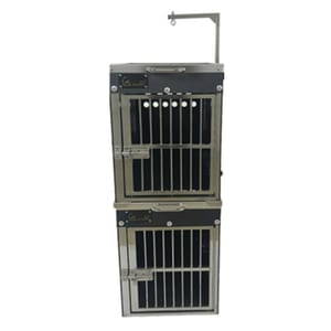 Solidpet蘇力 Solidpet蘇力 寵物籠 貓籠狗籠 ABS板固定飛機籠組合 無輪款 二號   正面圖