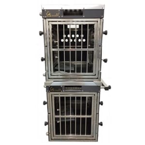 Solidpet蘇力 Solidpet蘇力 寵物籠 貓籠狗籠 ABS板折疊飛機籠組合 無輪款 三號 正面圖