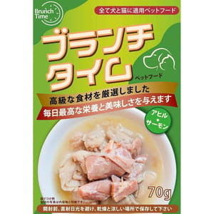 Brunch Brunch Time輕時光 貓狗適用鮮肉包 鴨肉鮭魚 70g 70g  正面圖