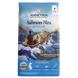 Addiction Addiction 狗糧 藍三⽂⿂無榖物成⽝配⽅ 20lbs 20lb 正面圖