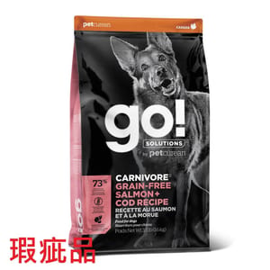 GO! GO! 活力營養系列 無穀物三文魚鱈魚狗糧配方 Salmon Cod Dog Food Recipe 22lb 22lb 正面圖