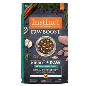 Instinct Instinct 狗糧 本能 大型幼犬糧 無穀物生肉系列 雞肉 20lb 20lb  正面圖