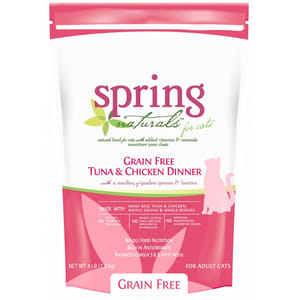 spring spring naturals 無穀物貓糧 吞拿魚及雞肉配方 4.5kg 5kg  正面圖