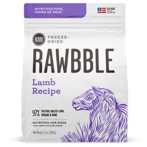 BIXBI BIXBI RAWBBLE 狗糧 冷凍脫水鮮肉糧 羊肉 12oz 12oz 正面圖