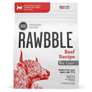 BIXBI BIXBI RAWBBLE 貓糧 冷凍脫水鮮肉糧 牛肉 10oz 10oz 正面圖