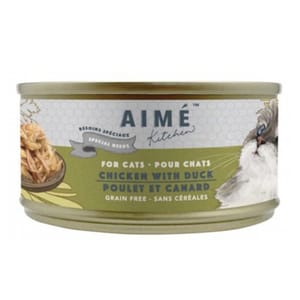 AIME AIME Kitchen 貓罐頭 無穀物均衡貓罐 殿堂主食系列 頂級雞皇燴鮮鴨肉配方 75g 75g 正面圖