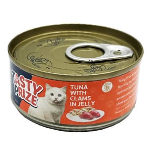 TASTY TASTY PRIZE 貓罐頭 吞拿魚伴蛤 70g 70g 正面圖