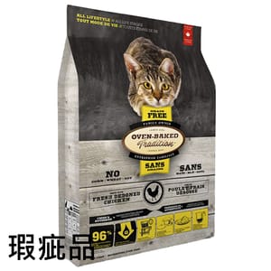 Oven Oven Baked 貓糧 無穀物 雞魚配方 10lb 10lb 正面圖
