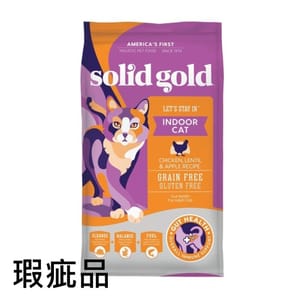 Solid Solid Gold 素力高 貓糧 無穀物室內配方 雞肉味 Let's Stay In 6lb 6lb  正面圖