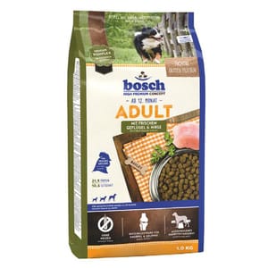 Bosch Bosch 狗糧 成犬配方 家禽小米 1kg 1kg  正面圖