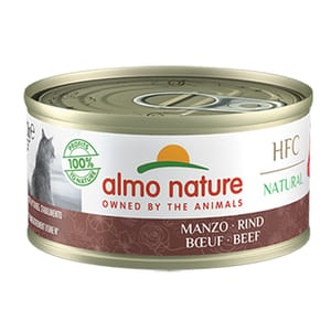 Almo Almo Nature HFC 貓罐頭 天然系列 牛肉 70g 70g  正面圖