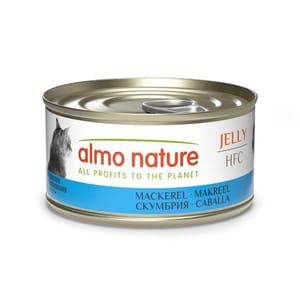 Almo Almo Nature Jelly HFC 貓罐頭 天然系列 鯖魚 70g 70g  正面圖