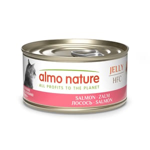 Almo Almo Nature Jelly HFC 貓罐頭 天然系列 三文魚 70g 70g 正面圖