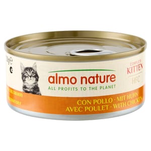 Almo Almo Nature HFC 幼貓罐頭 天然系列 雞肉 150g 150g  正面圖