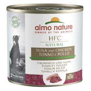 Almo Almo Nature 狗罐頭 HFC Natural 雞肉+吞拿魚 290g 290g 正面圖