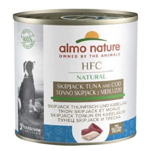 Almo Almo Nature 狗罐頭 HFC Natural 正鰹吞拿魚+鱈魚 290g 290g 正面圖