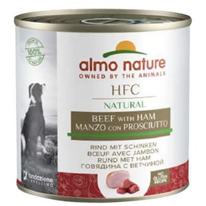 Almo Almo Nature 狗罐頭 HFC Natural 牛肉+火腿 290g 290g 正面圖