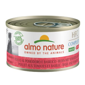 Almo Almo Nature 狗罐頭 HFC Complete 雞肉蕃茄羅勒配方 95g 95g 正面圖