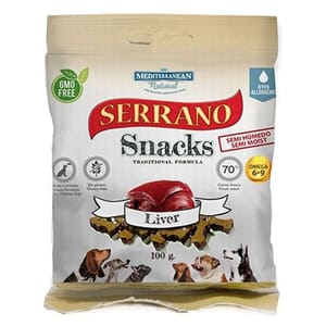 Mediterranean Mediterranean Natural Serrano 狗零食 豬肝 100g 100g  正面圖