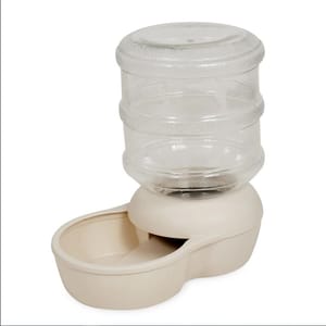 Petmate Petmate Aspen Pet LeBistro系列 自動飲水器 座地款 大 白色 4Gal 正面圖