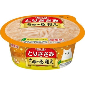 CIAO CIAO 貓濕糧 日本貓濕糧杯 ちゅ〜る和え 雞肉 85g 85g 正面圖