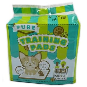 PURE PURE Training Pads 寵物尿墊 狗尿墊 狗尿片 原味 [45x60 M碼 50枚]   正面圖