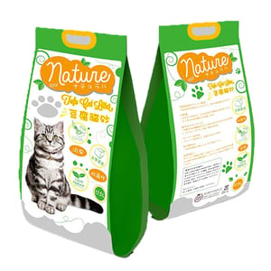 Nature Nature 豆腐貓砂 綠茶味 17.5L 5L  正面圖