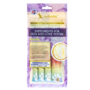 Astkatta Astkatta 貓零食 營養肉泥 護膚美毛系列 野生青花魚 14gx4 14g 正面圖