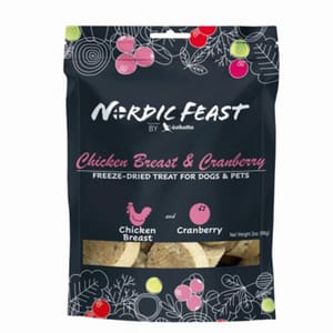 Nordic Nordic Feast 凍乾貓狗小食 雞胸+小紅莓 58g 58g 正面圖