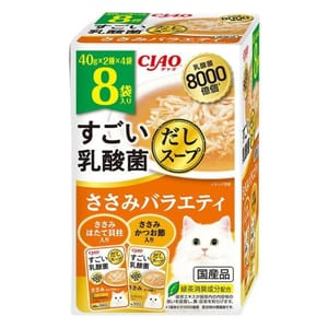 CIAO CIAO 貓濕糧 8000億個乳酸菌 雞肉組合裝 40g 8袋入 40g  正面圖