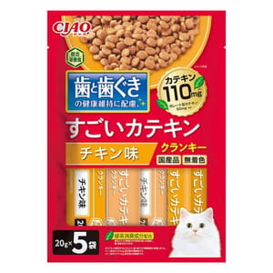 CIAO CIAO 貓糧 日本維護牙齒健康 雞肉味 20g 5袋入 20g 正面圖