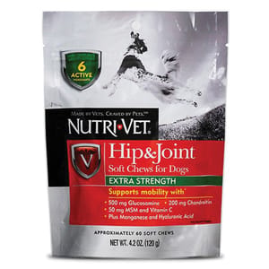 Nutrivet Nutrivet 犬用強效關節軟粒 120粒 120粒 犬用 正面圖