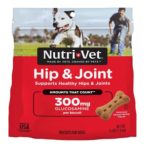 Nutrivet Nutrivet 狗小食 大型犬花生味關節餅 4lb 葡萄醣胺500mg 4lb 正面圖
