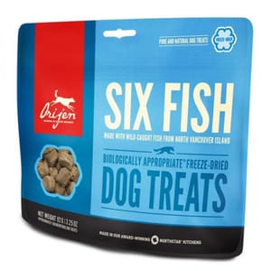 Orijen Orijen 狗小食 生肉凍乾零食 六種魚 42.5g 5g  正面圖