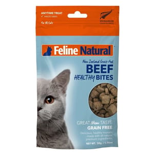 Feline Feline Natural 凍乾健康貓零食 牛肉粒 50g 50g  正面圖