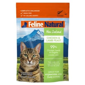 Feline Feline Natural 貓軟包 雞肉羊肉配方 85g 85g  正面圖