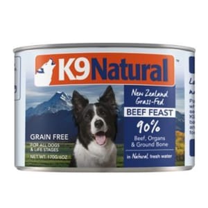 K9 K9 Natural 狗罐頭 主食罐 牛肉盛宴 170g 170g 正面圖